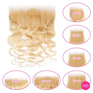 #613 HD Lace Closure Virgin Hair Body Wave Lace Frontal Closure